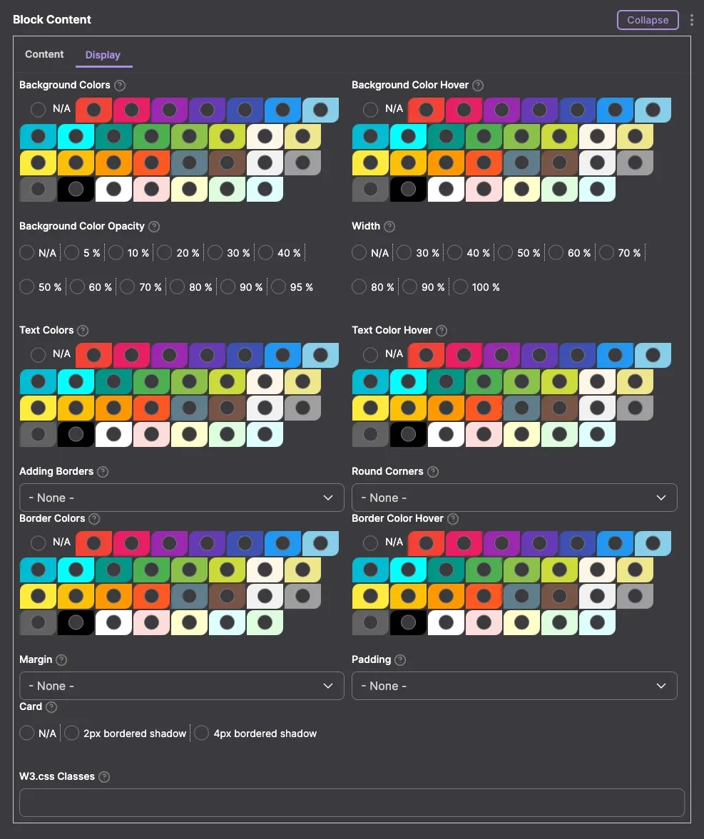 Block Content